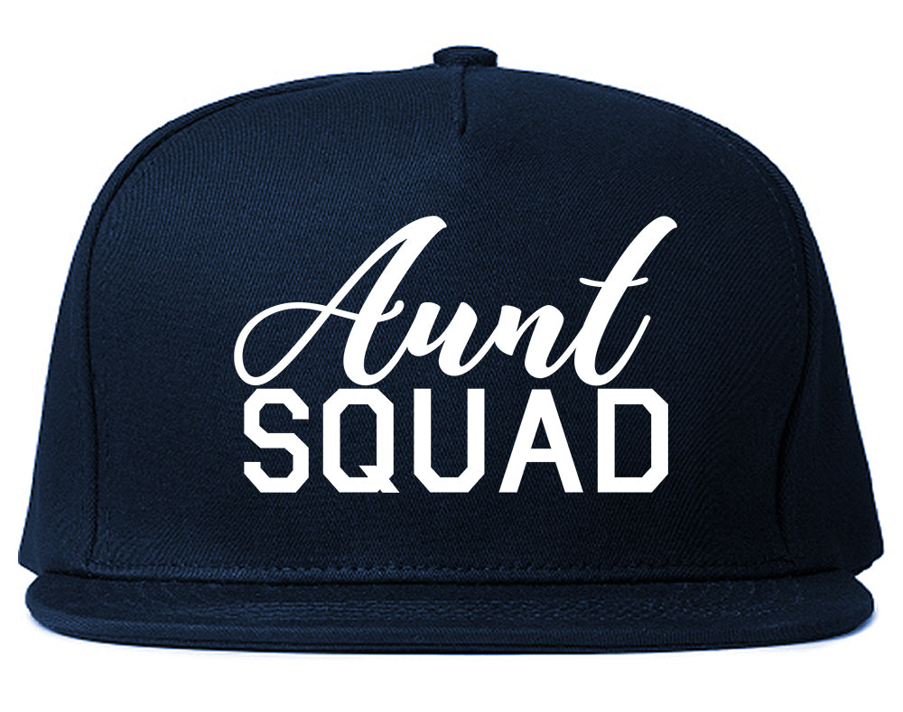 Aunt Squad Auntie Blue Snapback Hat
