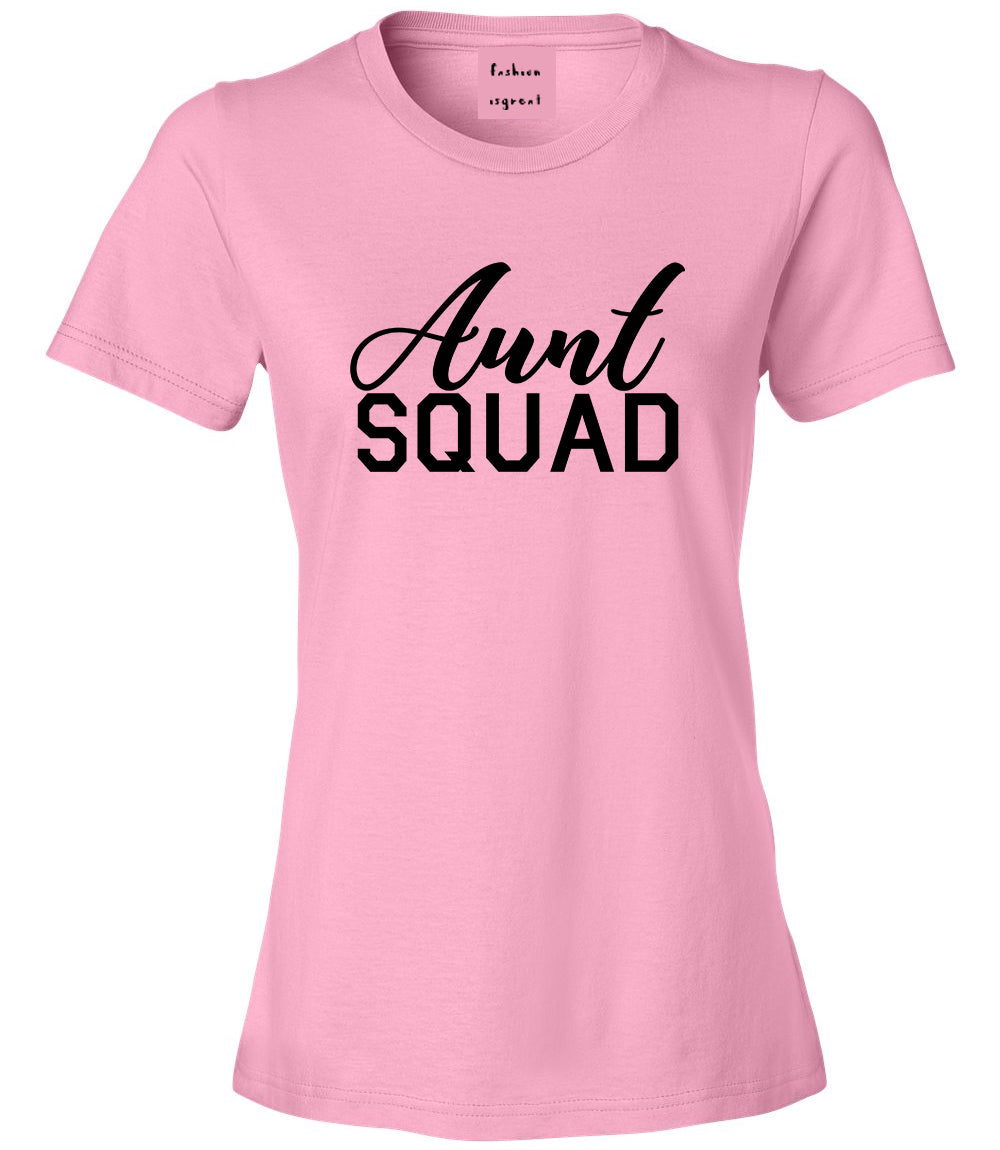 Aunt Squad Auntie Pink T-Shirt