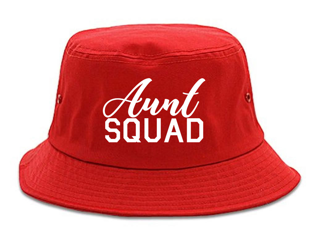 Aunt Squad Auntie Red Bucket Hat