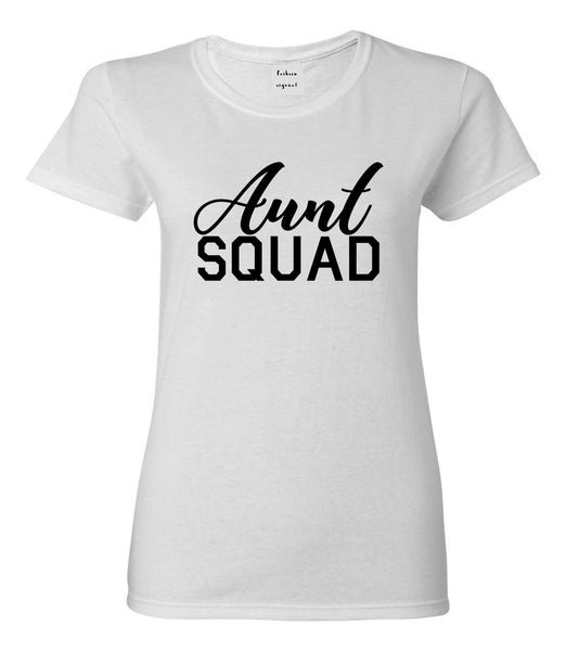 Aunt Squad Auntie White T-Shirt