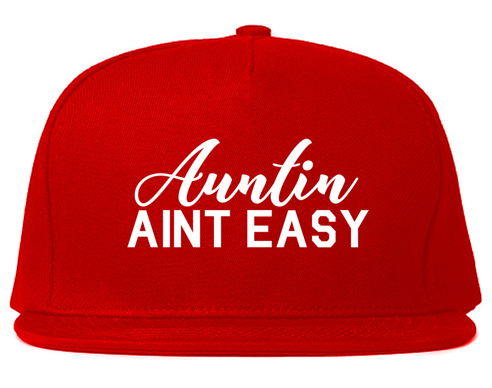 Auntin Aint Easy Aunt Red Snapback Hat