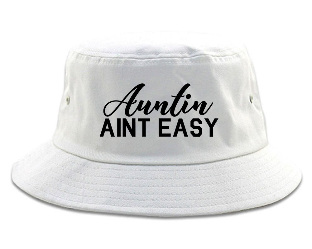 Auntin Aint Easy Aunt White Bucket Hat