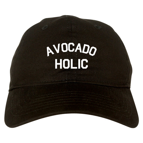 Avocado Holic Foodie Food Dad Hat Black