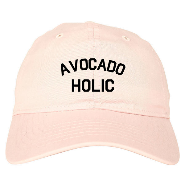 Avocado Holic Foodie Food Dad Hat Pink