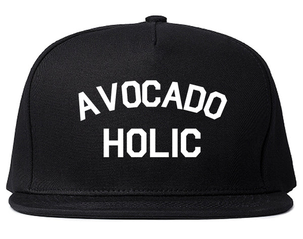 Avocado Holic Foodie Food Snapback Hat Black