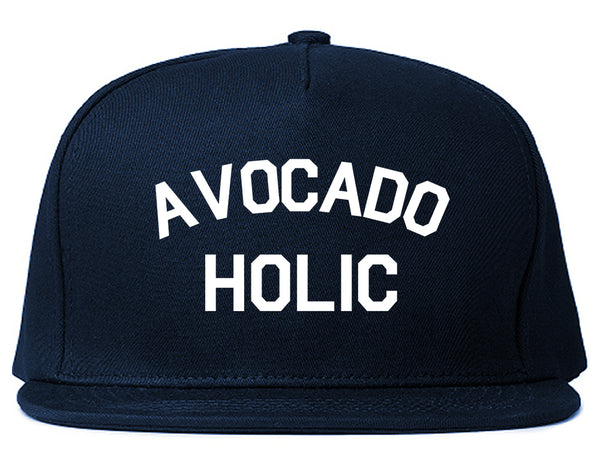 Avocado Holic Foodie Food Snapback Hat Blue