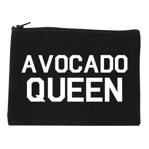 Avocado Queen Vegan Black Makeup Bag