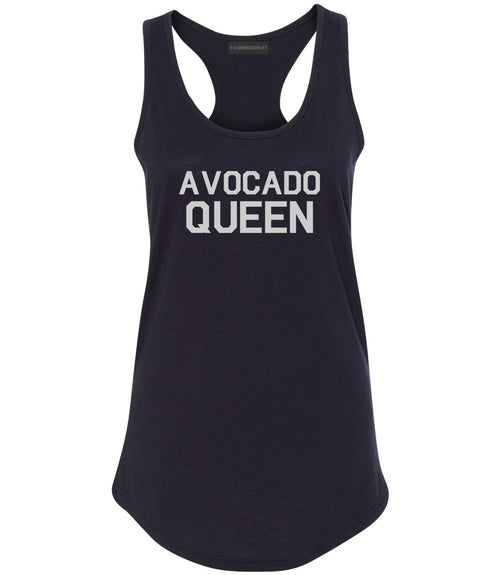 Avocado Queen Vegan Black Racerback Tank Top