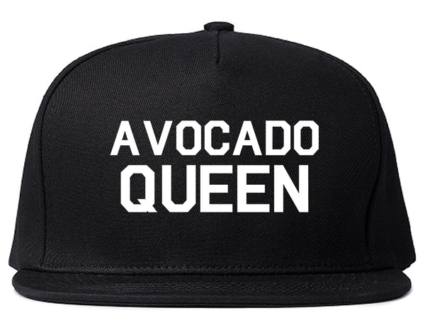 Avocado Queen Vegan Black Snapback Hat