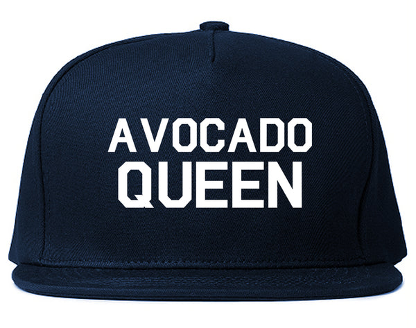 Avocado Queen Vegan Blue Snapback Hat