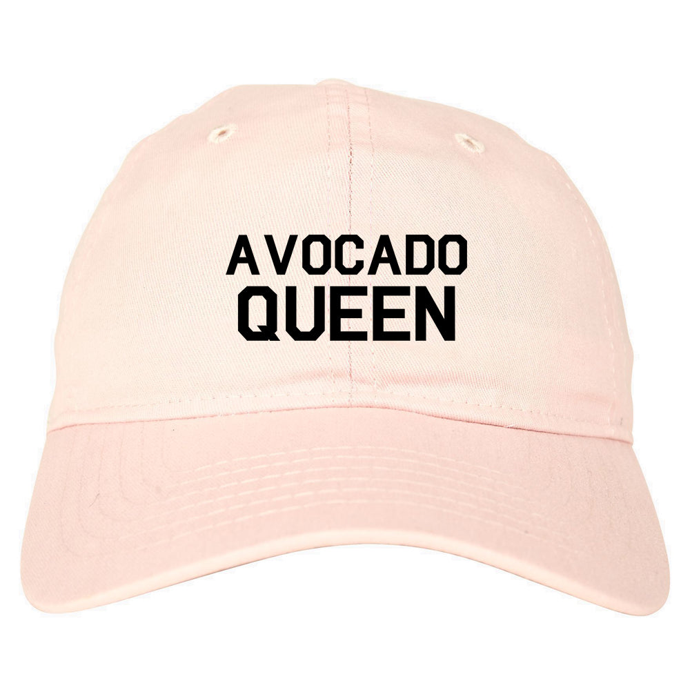 Avocado Queen Vegan Pink Dad Hat