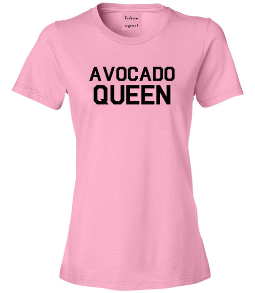 Avocado Queen Vegan Pink T-Shirt