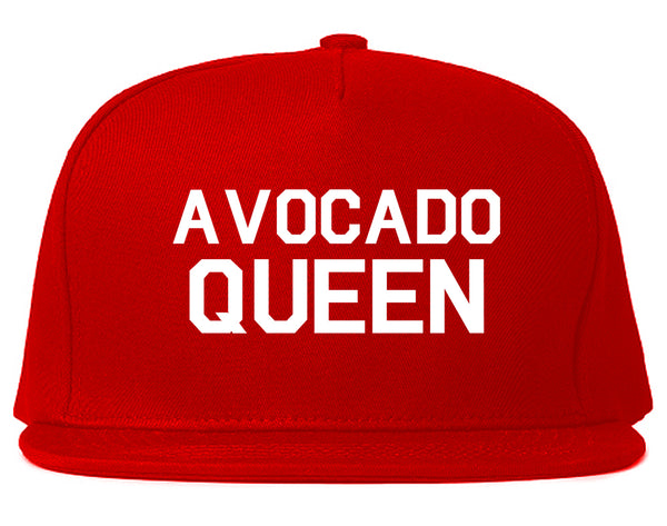 Avocado Queen Vegan Red Snapback Hat