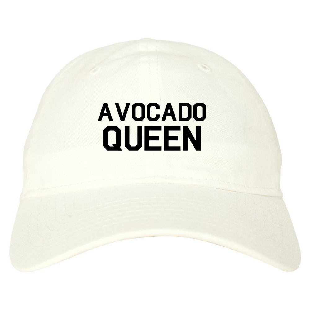 Avocado Queen Vegan White Dad Hat