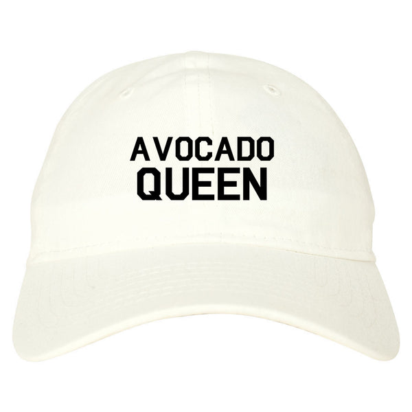Avocado Queen Vegan White Dad Hat
