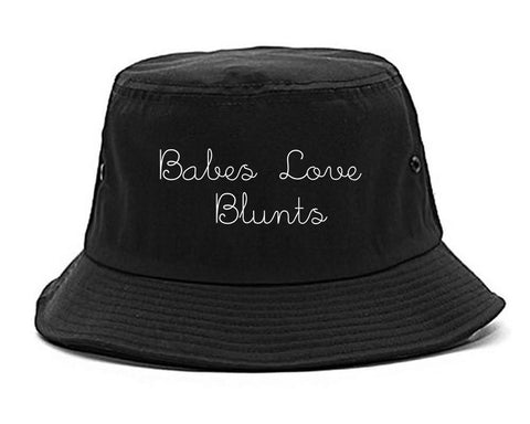 Babes Love Blunts Bucket Hat Black