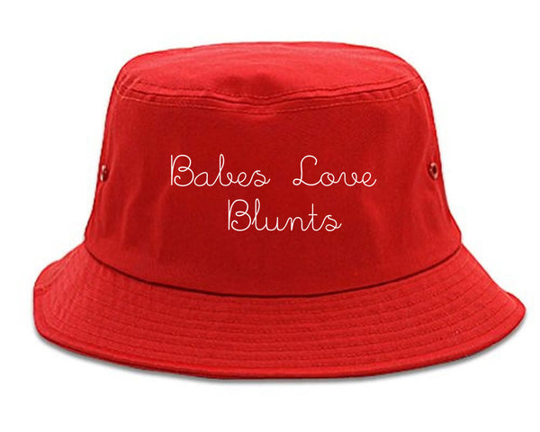 Babes Love Blunts Bucket Hat Red