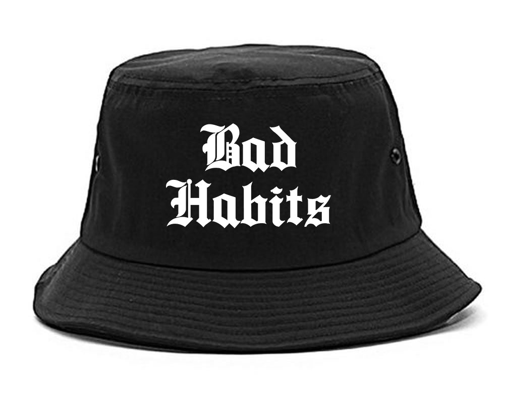 Bad Habits Goth black Bucket Hat