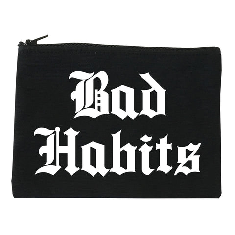 Bad Habits Goth black Makeup Bag