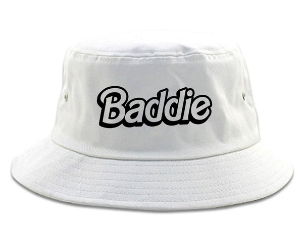 Baddie Bad Girl Bucket Hat White