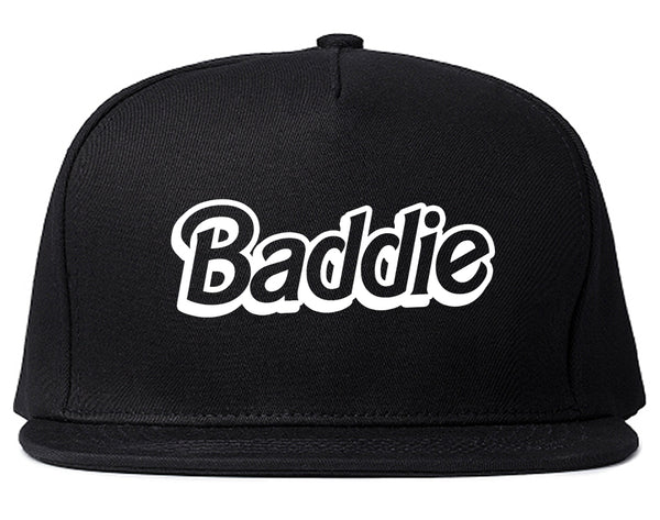 Baddie Bad Girl Snapback Hat Black