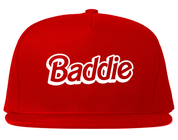 Baddie Bad Girl Snapback Hat Red