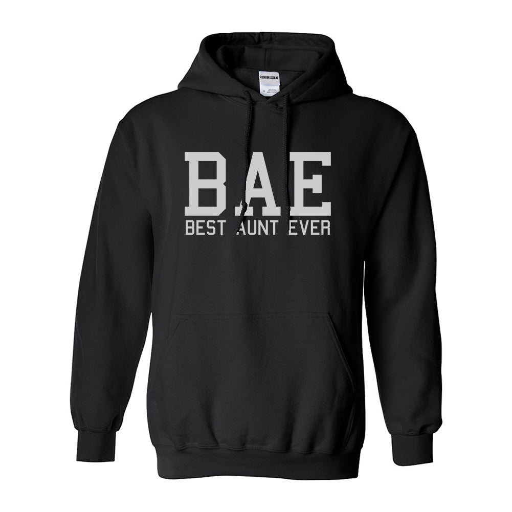 Bae Best Aunt Ever Black Womens Pullover Hoodie