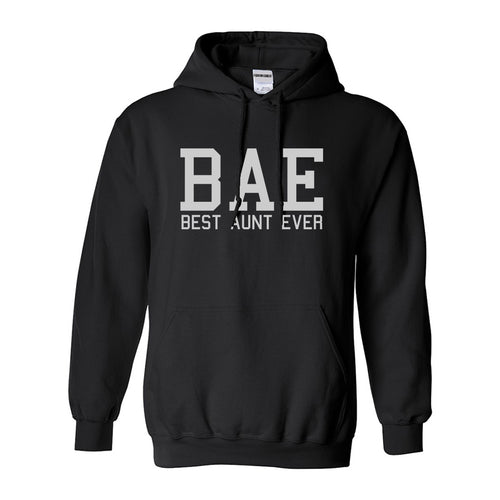 Bae Best Aunt Ever Black Womens Pullover Hoodie