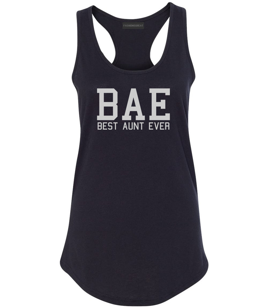 Bae Best Aunt Ever Black Womens Racerback Tank Top