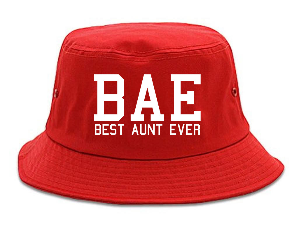 Bae Best Aunt Ever red Bucket Hat