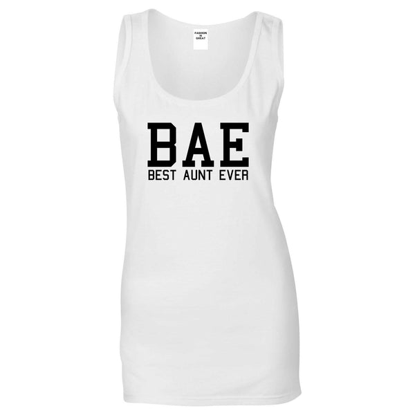Bae Best Aunt Ever White Womens Tank Top
