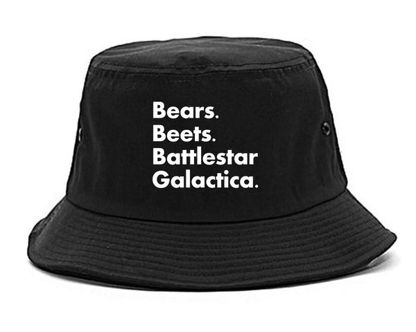 Bears Beets Battlestar Galactica Black Bucket Hat