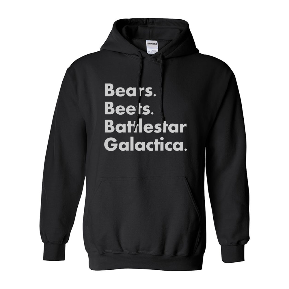 Bears Beets Battlestar Galactica Black Pullover Hoodie