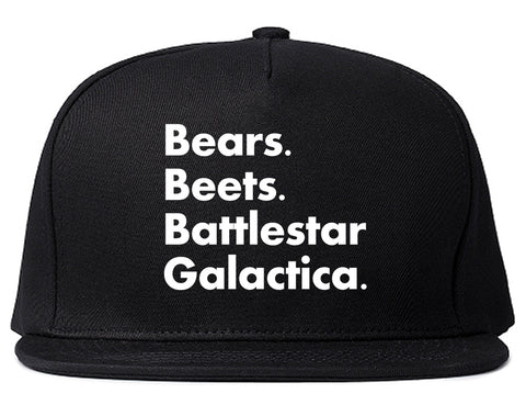 Bears Beets Battlestar Galactica Black Snapback Hat