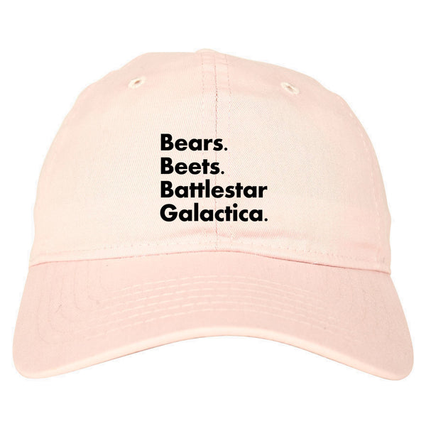 Bears Beets Battlestar Galactica Pink Dad Hat
