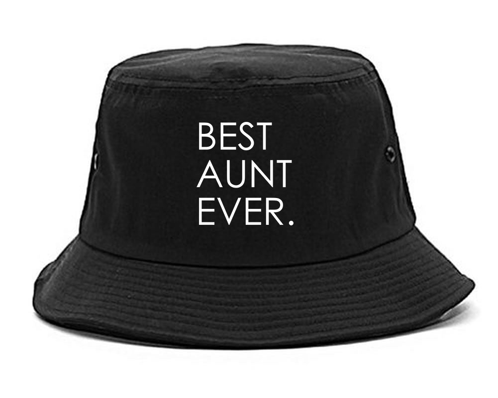 Best Aunt Ever Auntie Gift black Bucket Hat