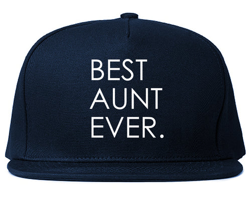Best Aunt Ever Auntie Gift Blue Snapback Hat