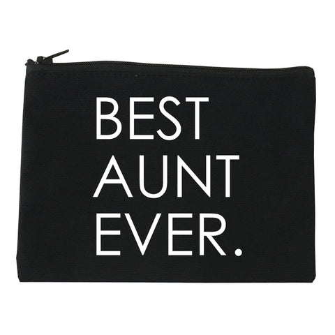 Best Aunt Ever Auntie Gift black Makeup Bag