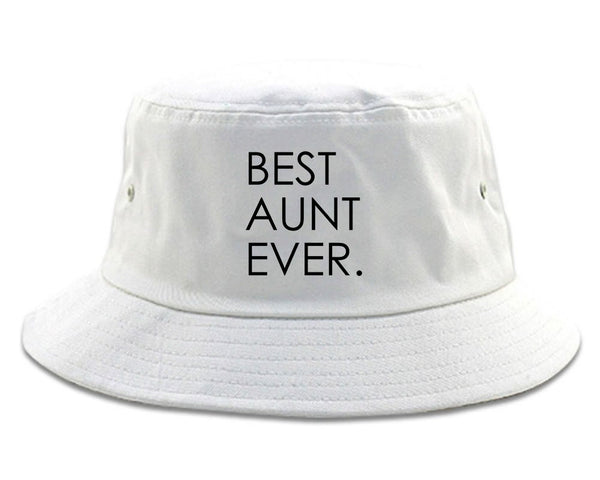 Best Aunt Ever Auntie Gift white Bucket Hat