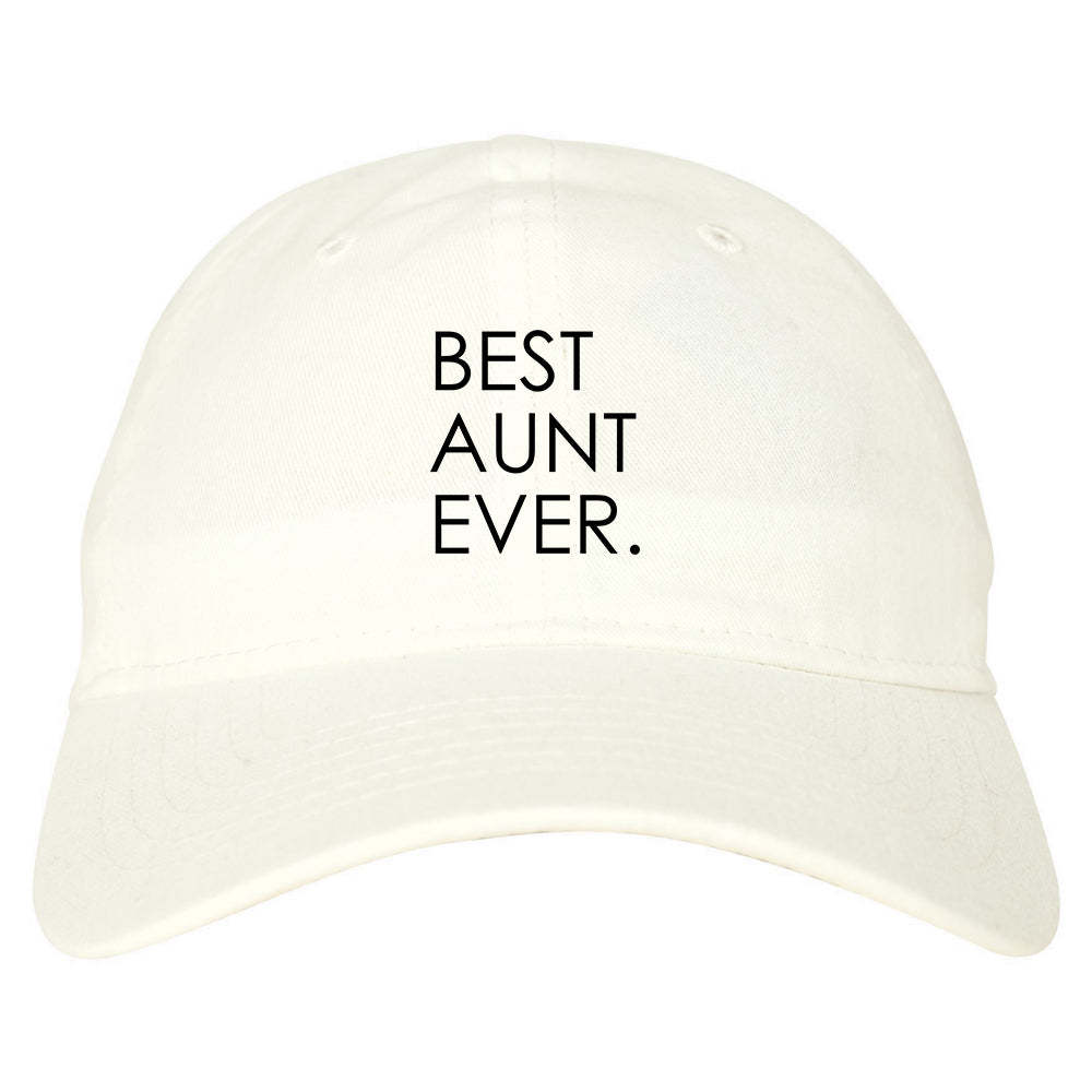 Best Aunt Ever Auntie Gift white dad hat