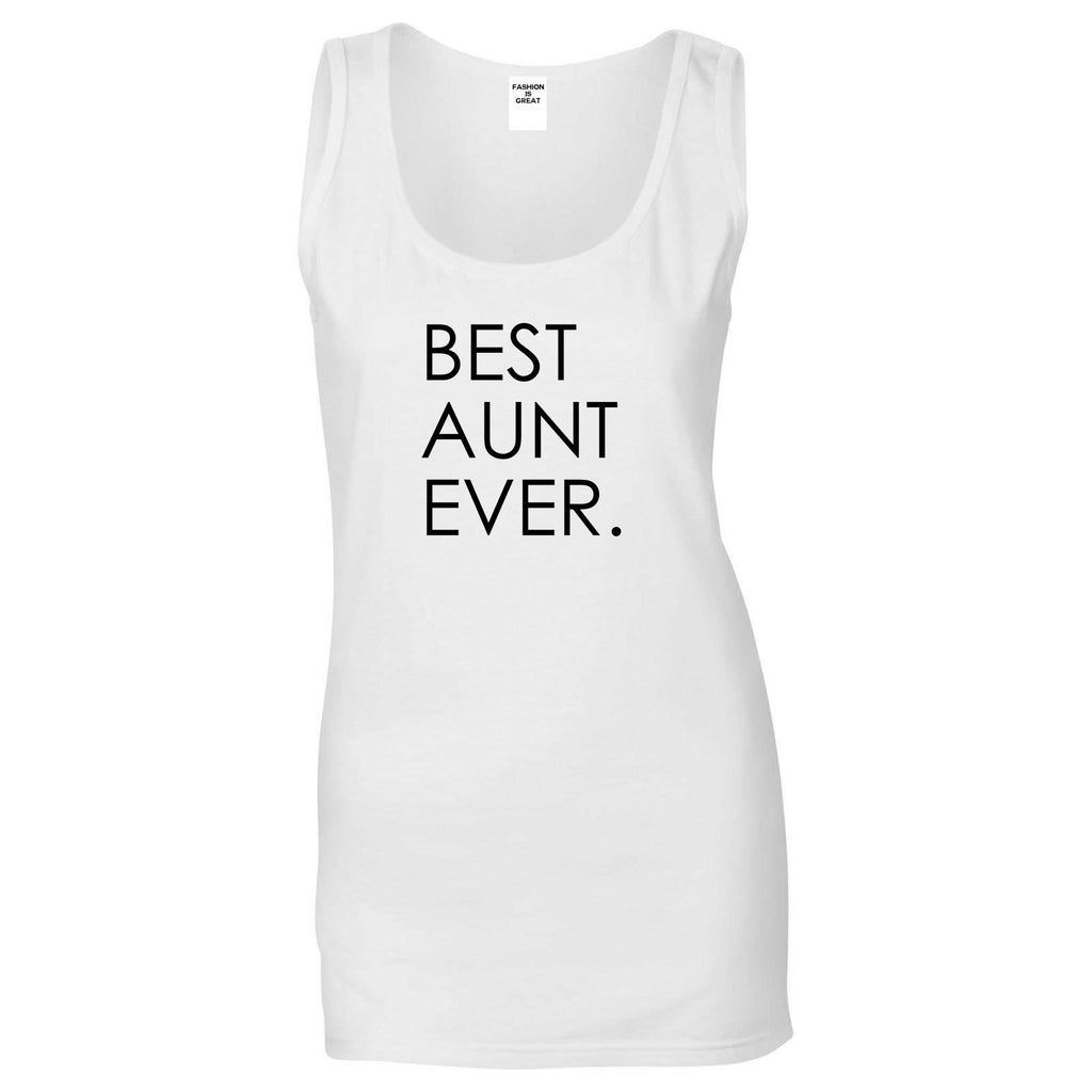 Best Aunt Ever Auntie Gift White Womens Tank Top