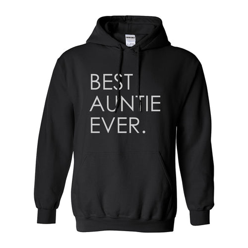Best Auntie Ever Black Womens Pullover Hoodie