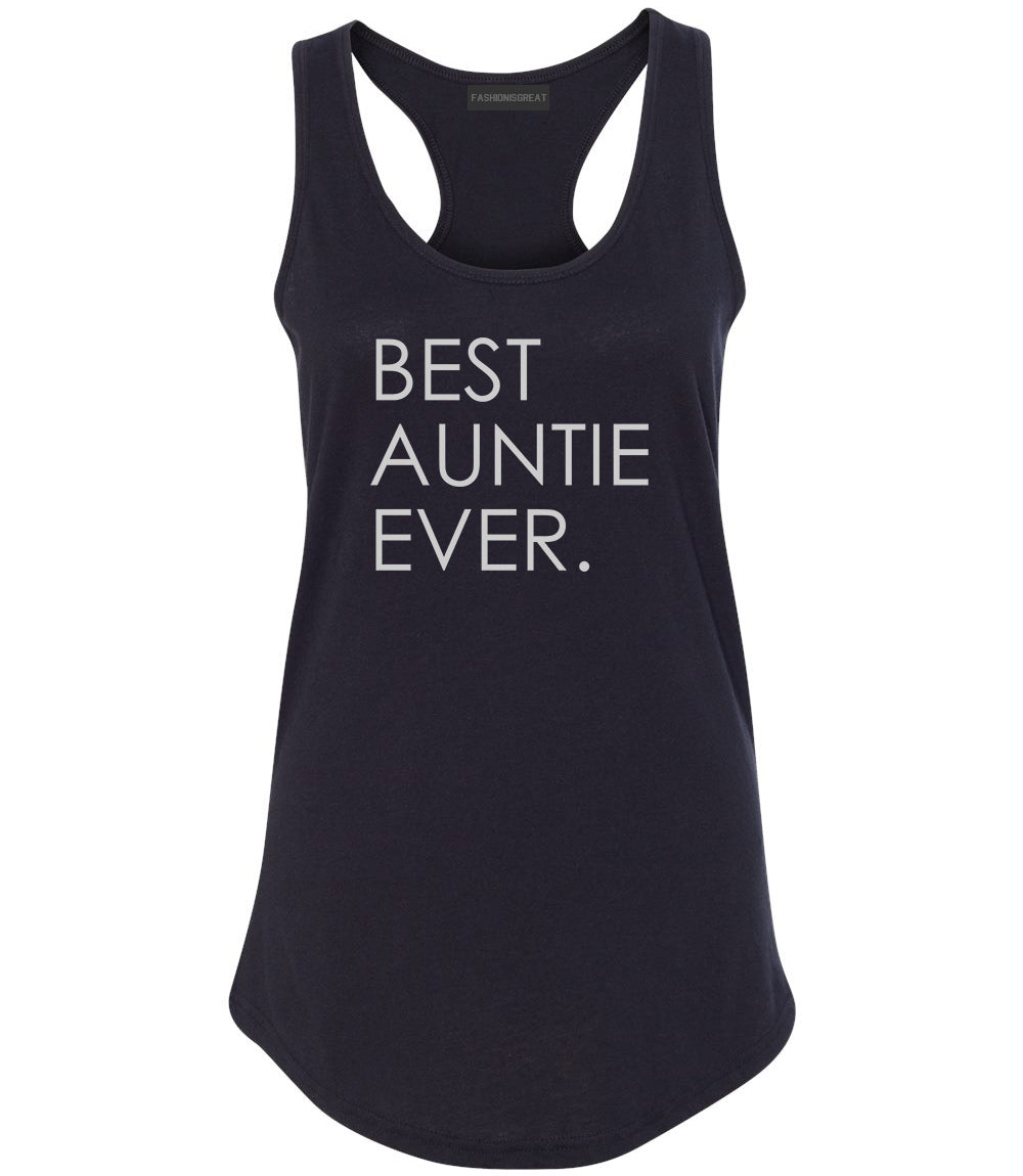 Best Auntie Ever Black Womens Racerback Tank Top