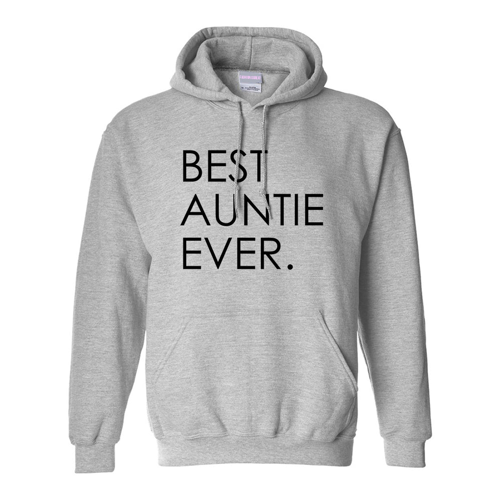 Best Auntie Ever Grey Womens Pullover Hoodie