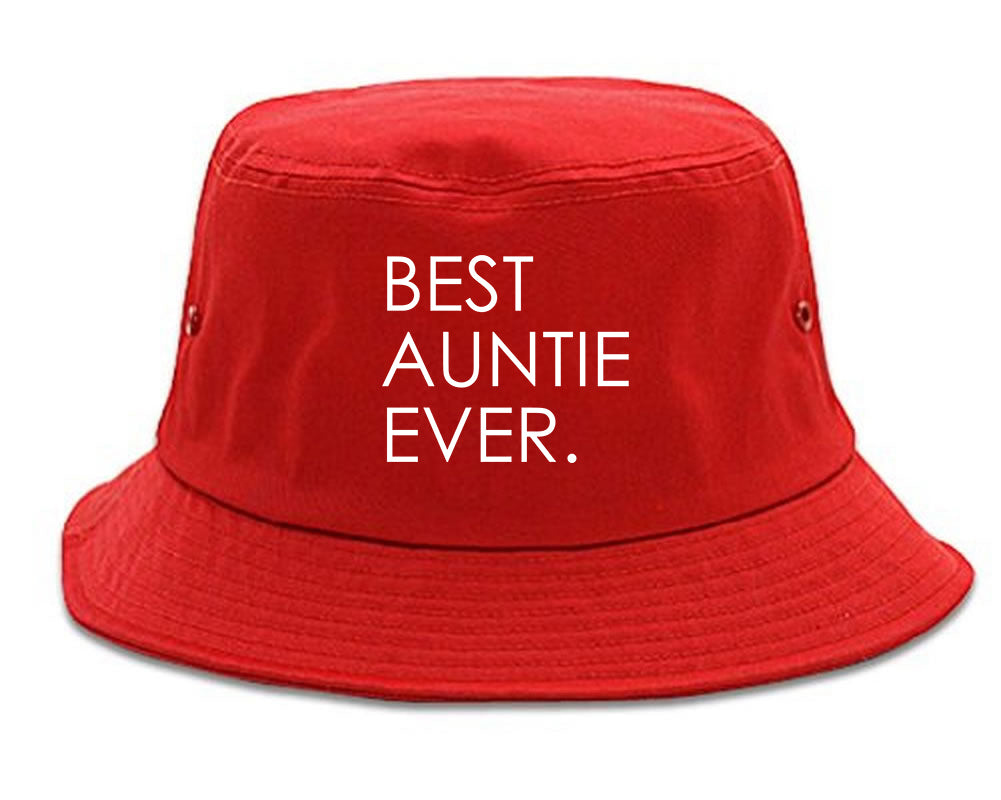 Best Auntie Ever red Bucket Hat