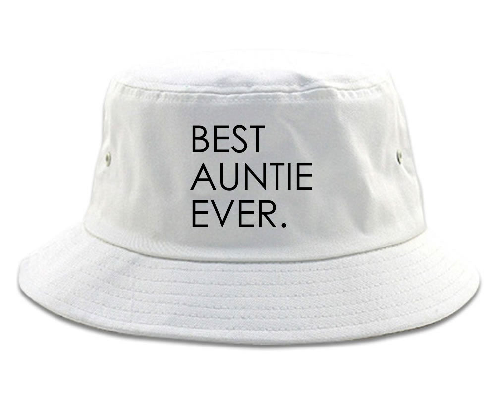Best Auntie Ever white Bucket Hat