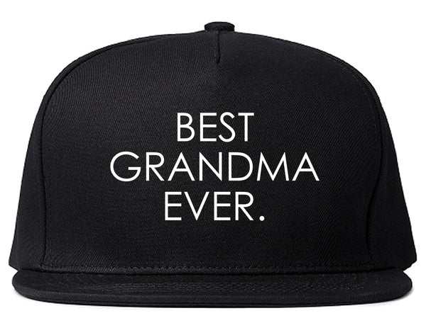 Best Grandma Ever Mom Gift Black Snapback Hat