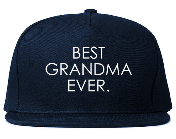 Best Grandma Ever Mom Gift Blue Snapback Hat