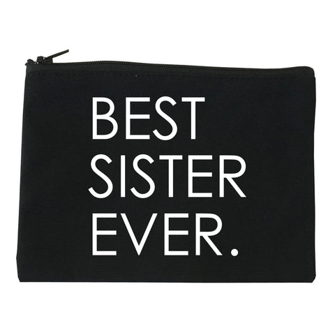 Best Sister Ever Daughter Gift black Makeup Bag