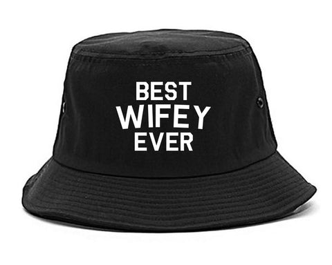 Best Wifey Ever Wife  Bucket Hat Black